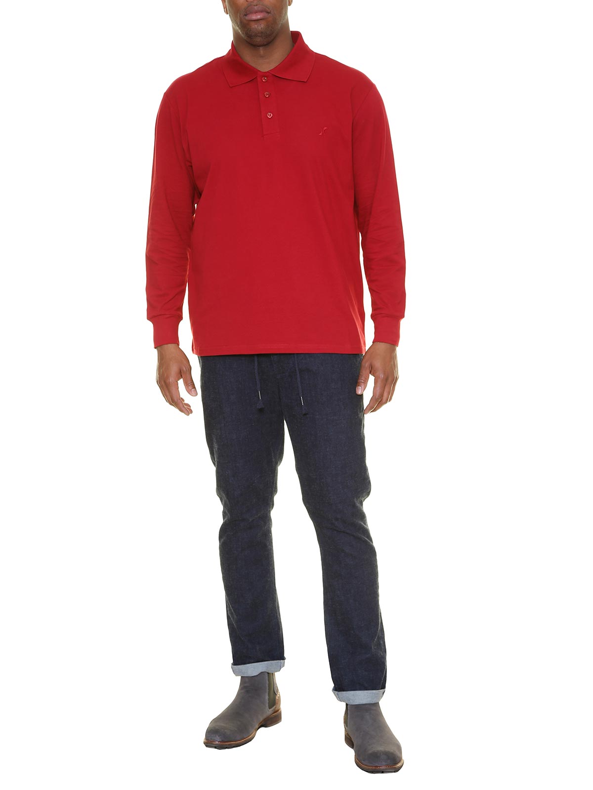 Polo piq ml stretch bordo'
