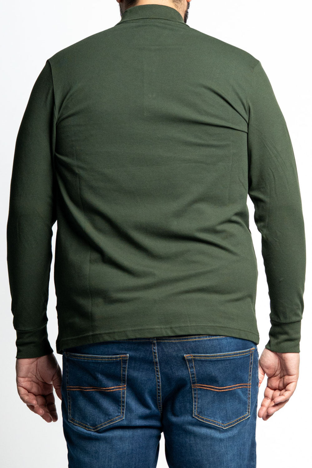 Polo piq ml stretch bosco