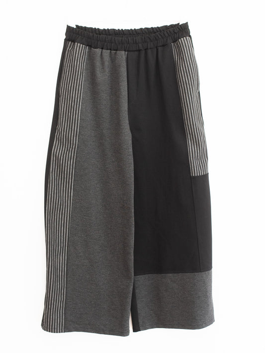 Wide patchwork trousers