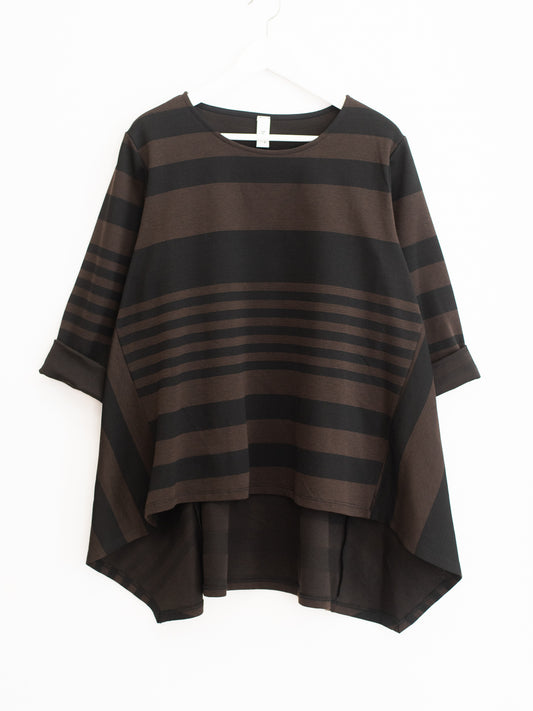 Maglia righe elasrticizzata