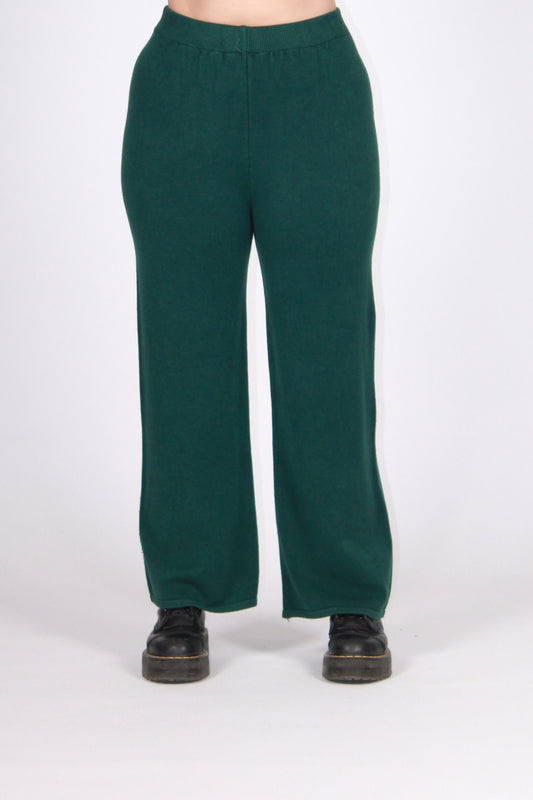 Pantalone lana basico verde dior