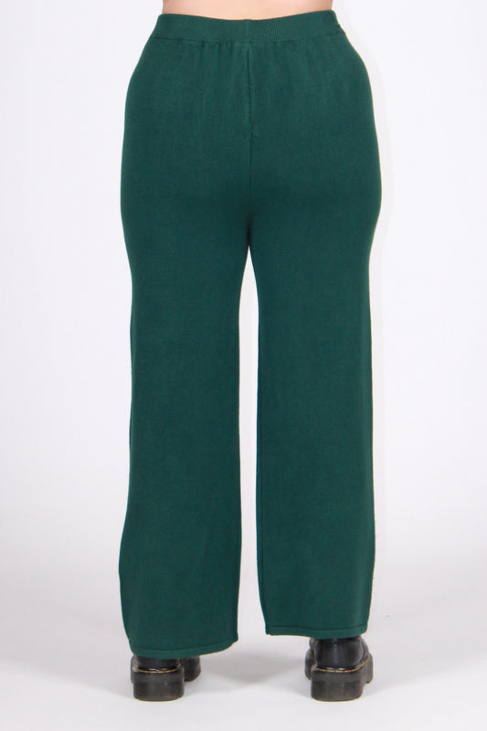 Pantalone lana basico verde dior