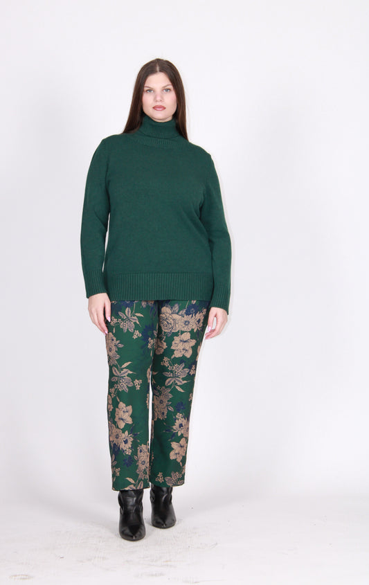 Maglia collo alto verde dior