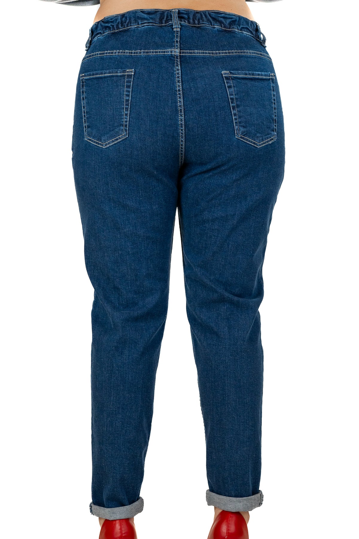 Jeans basico con molla jeans one wash