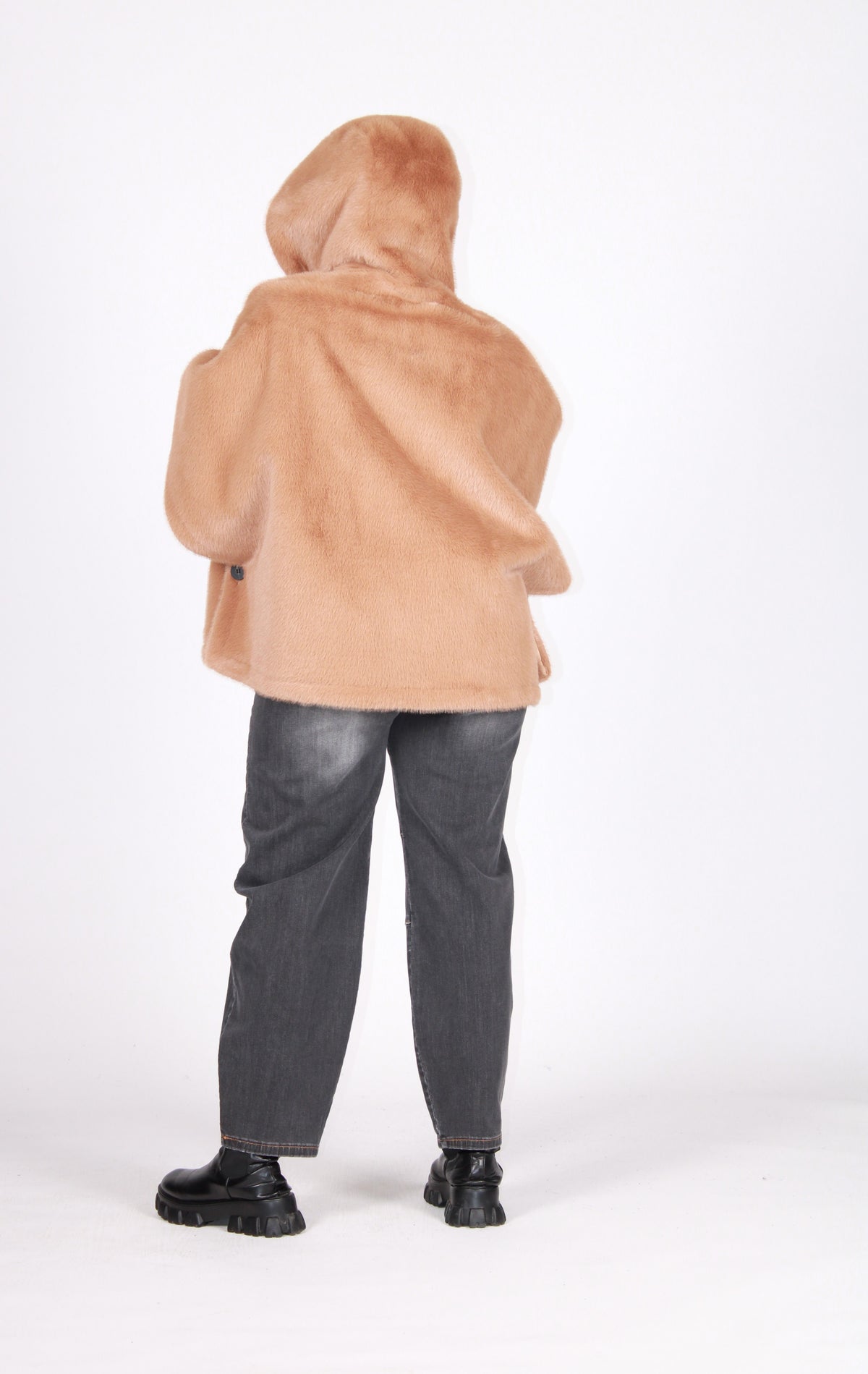 Cappa donna ecopelliccia castoro
