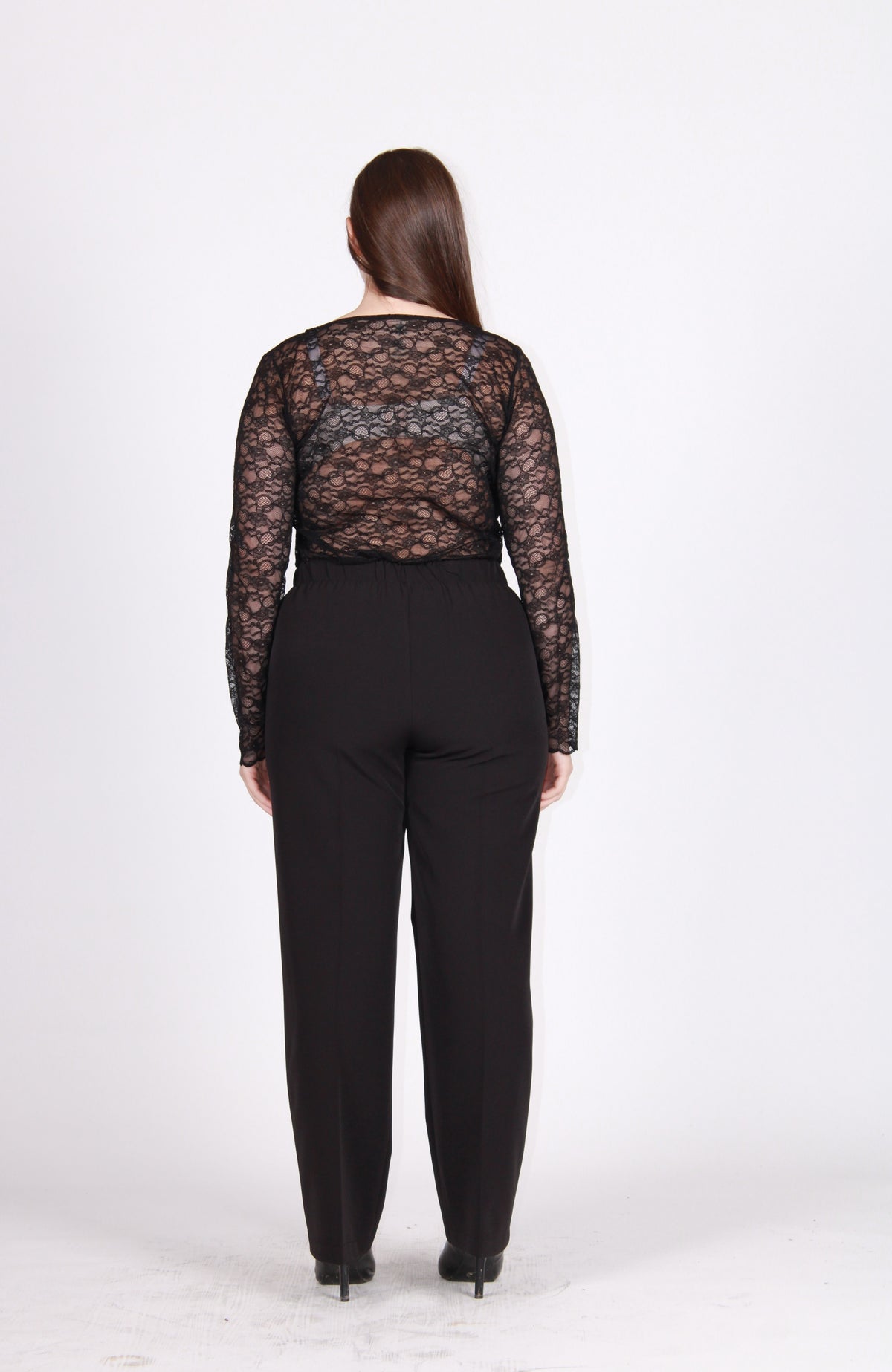 Sottogiacca pizzo nero
