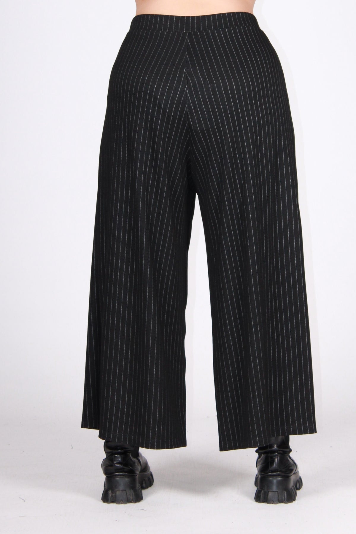 Pantalone palazzo gessato