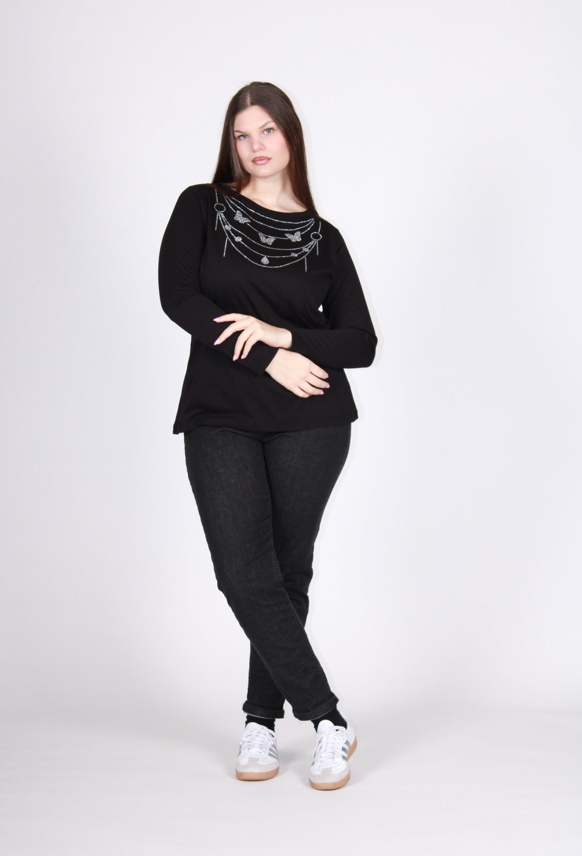 T-shirt collane nero
