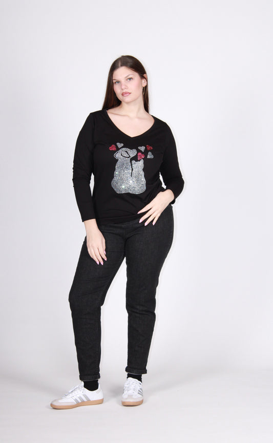 T-shirt dolci amici nero