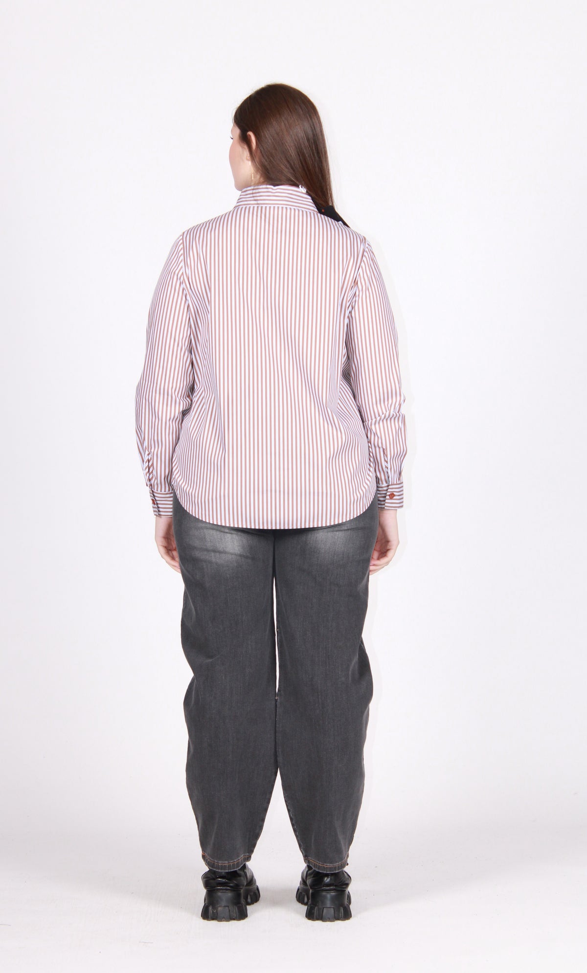 Camicia gessata moro