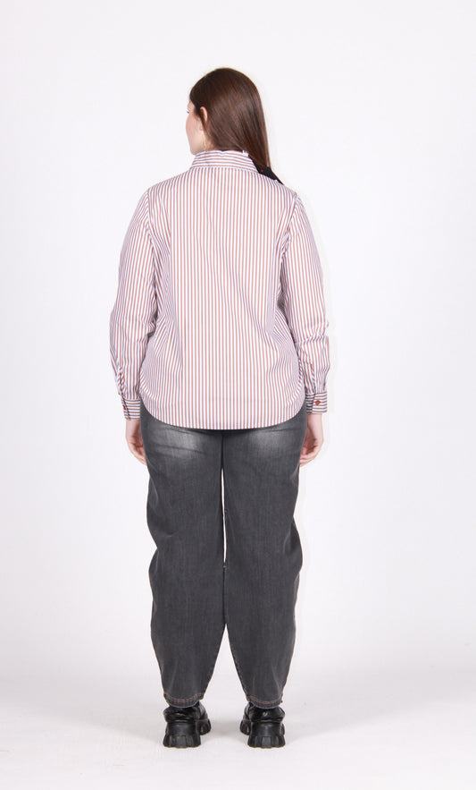 Camicia gessata moro