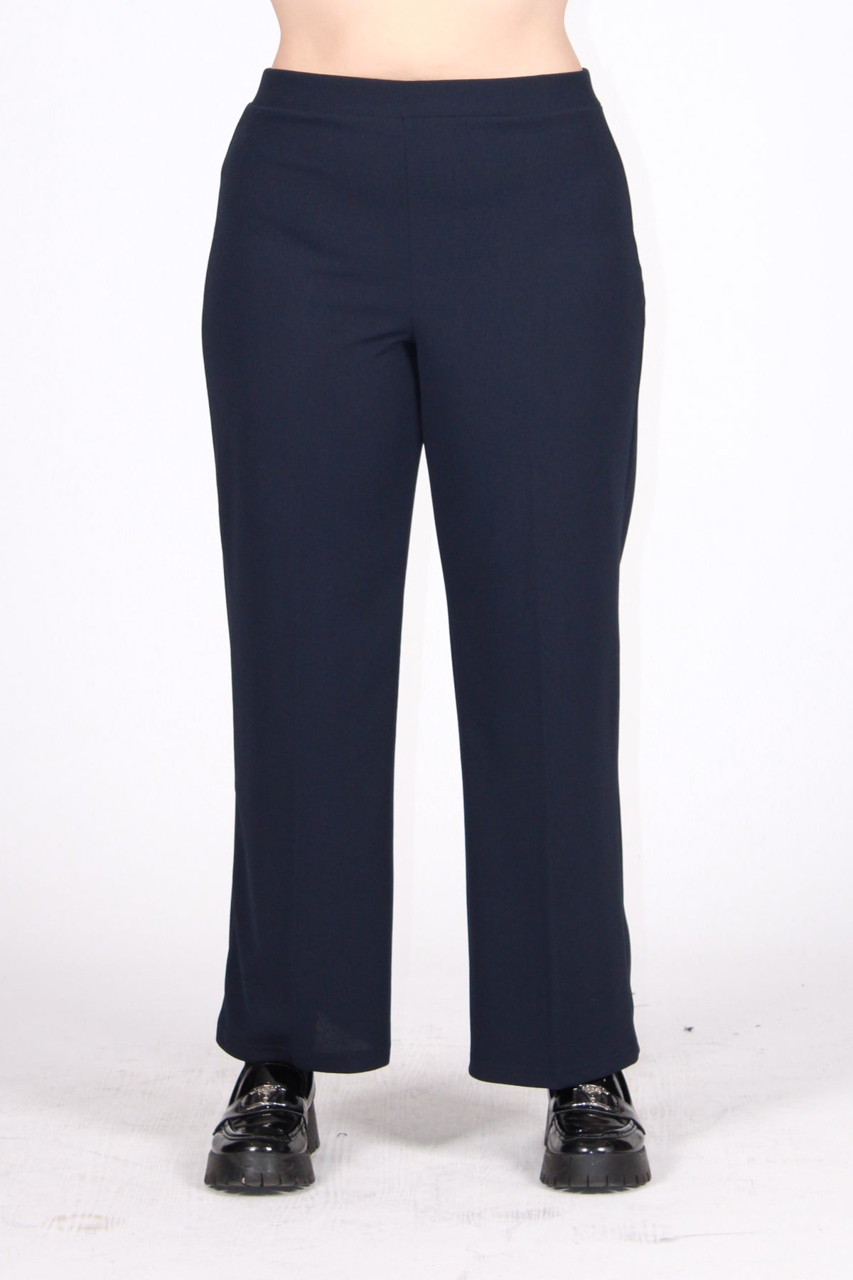 Pant scuba crepe blu notte