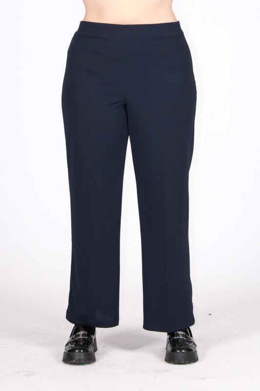 Pant scuba crepe blu notte