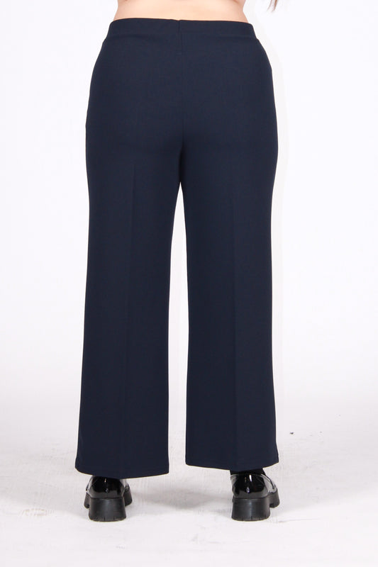 Pant scuba crepe blu notte