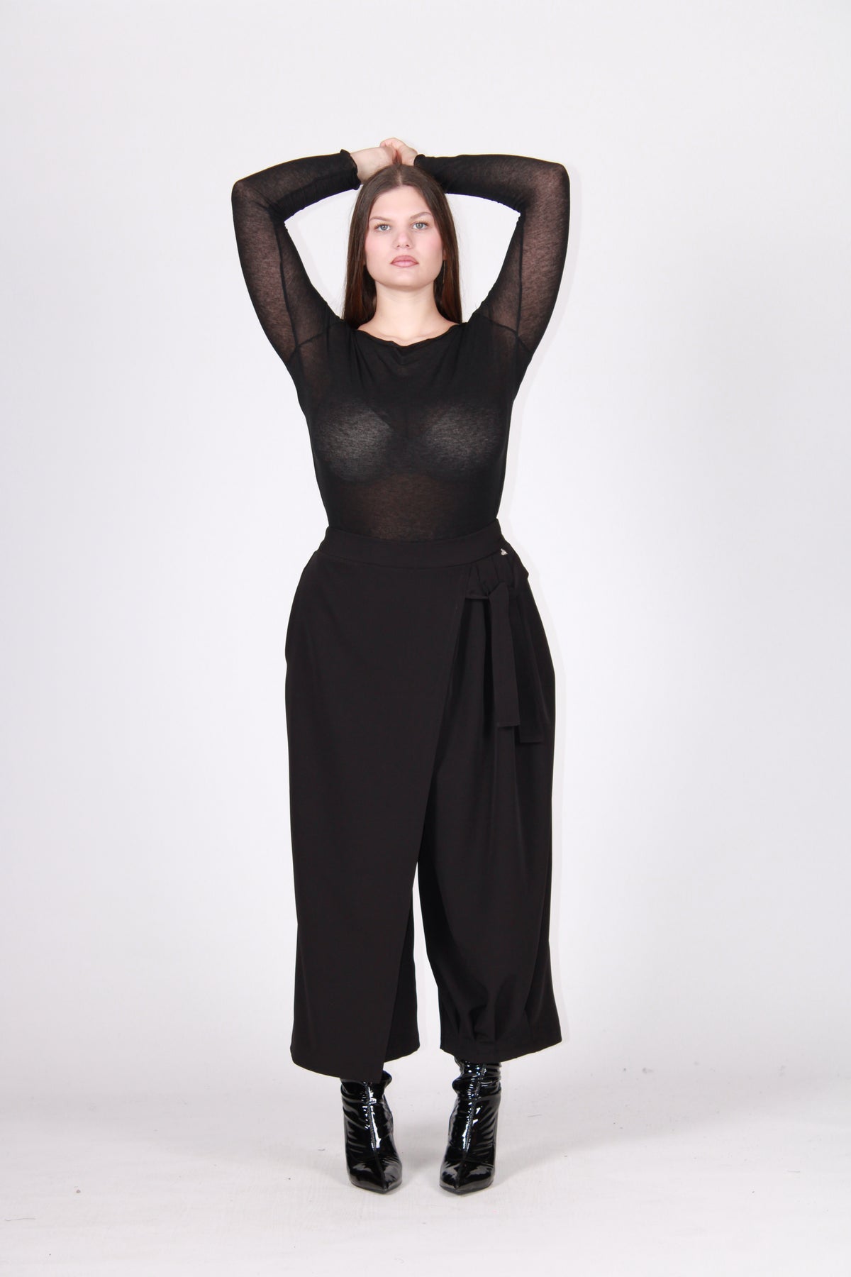 Pantalone gaucho nero