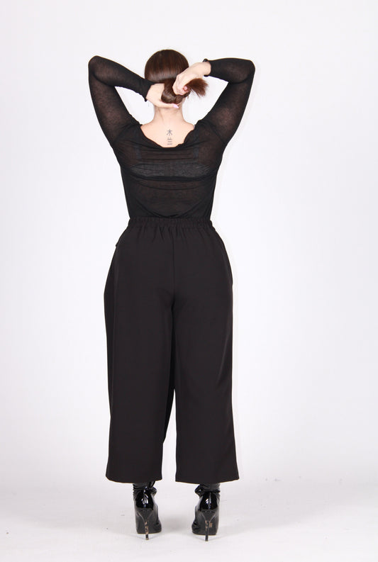Pantalone gaucho nero