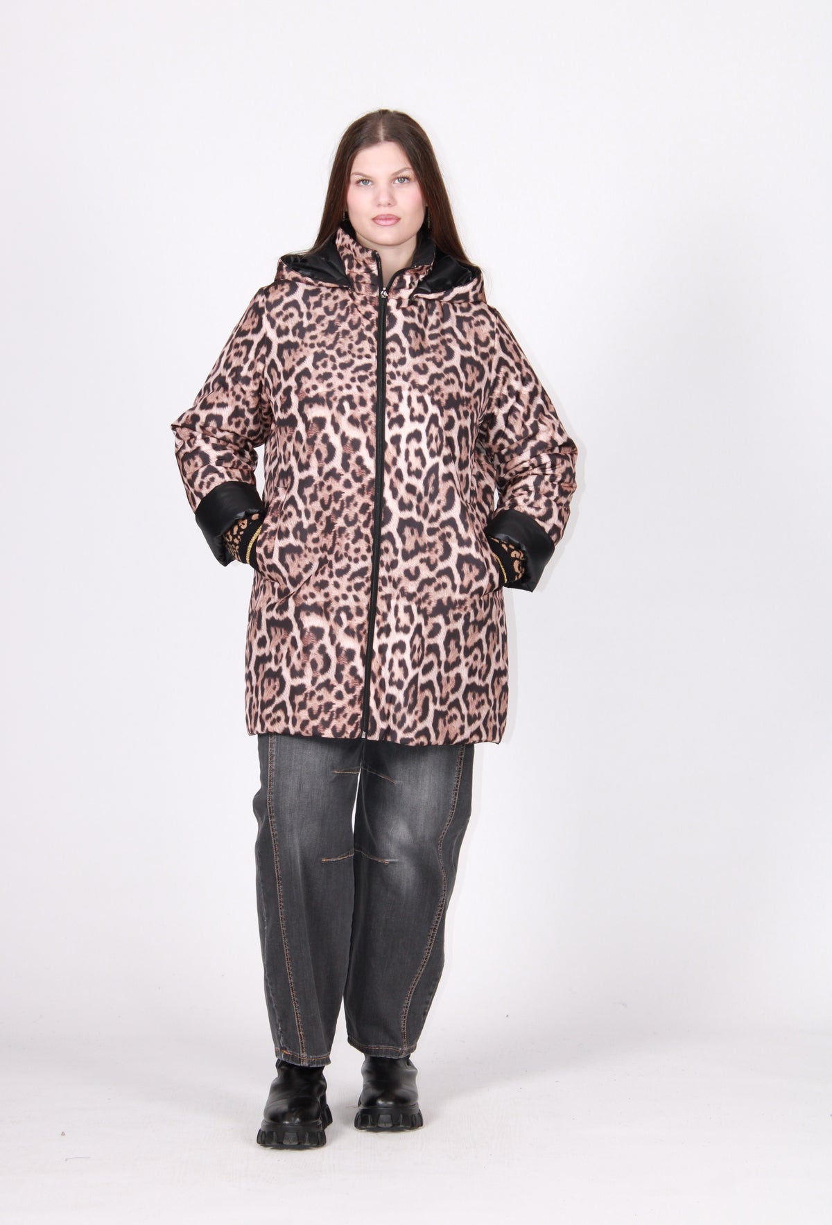 Piumino maculato reversibile fant.macula