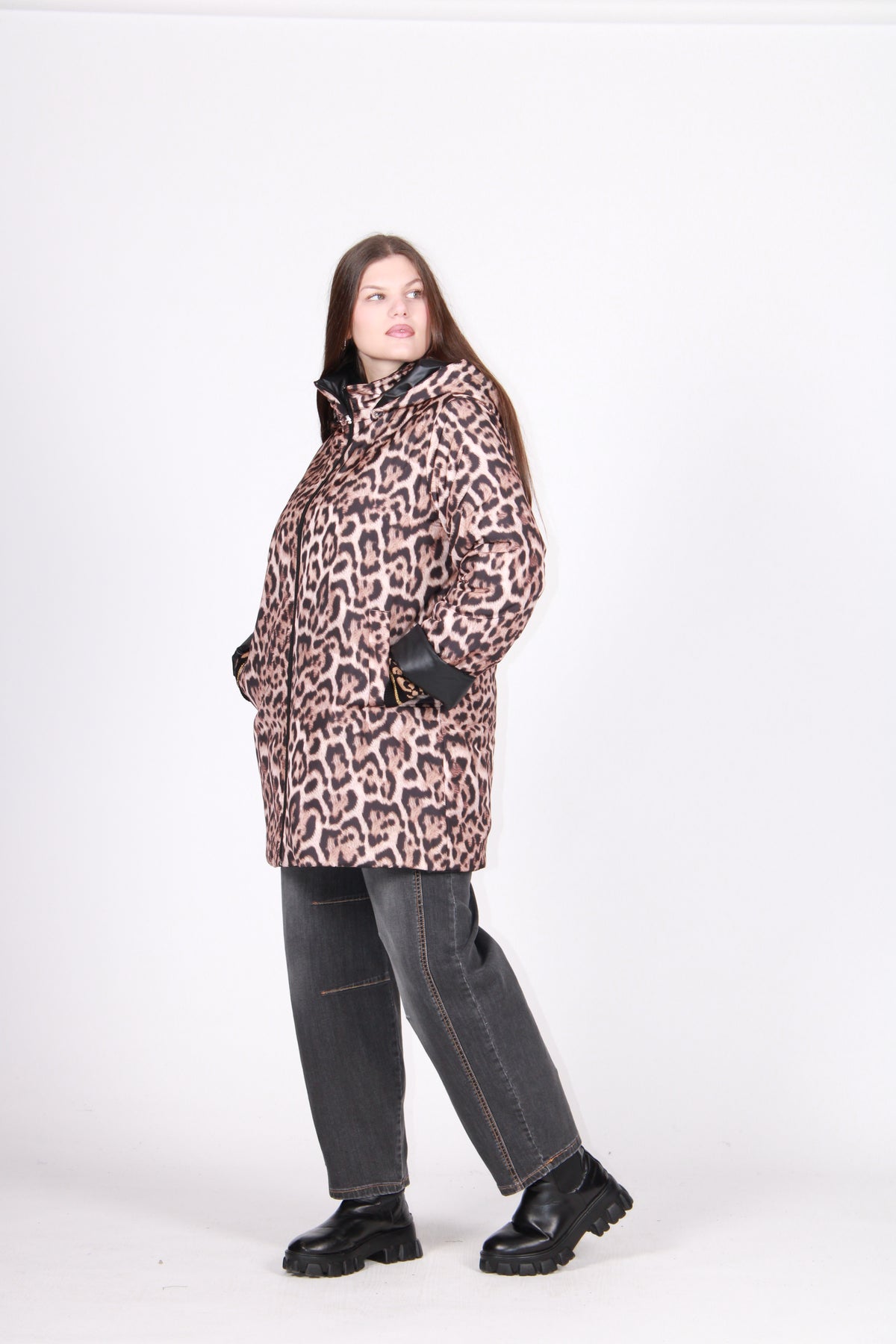 Piumino maculato reversibile fant.macula
