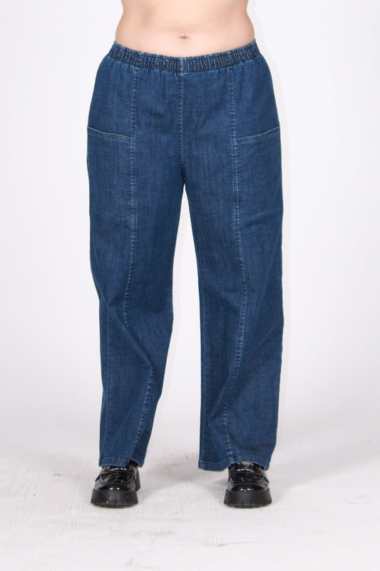 Jeans taschine sabbiato blu