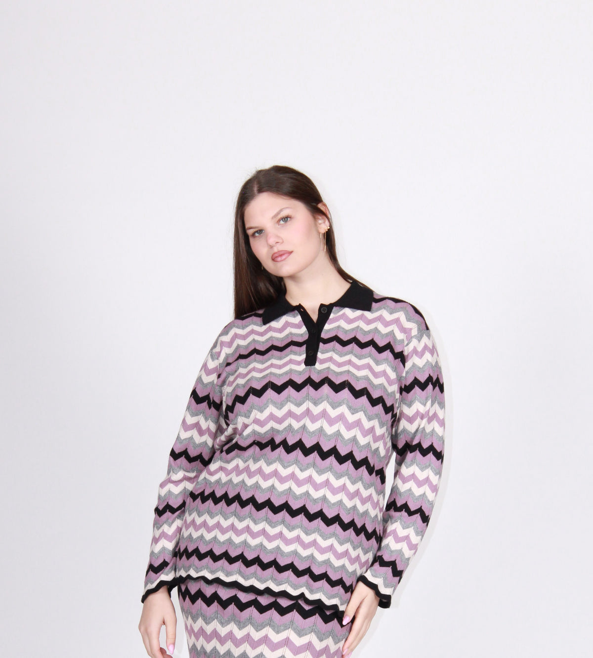 Maglia polo chevron chevron