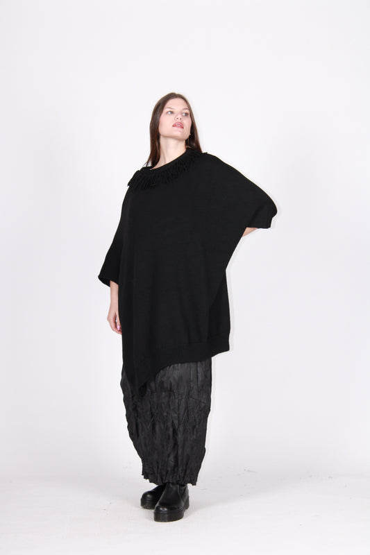 Abito poncho nero