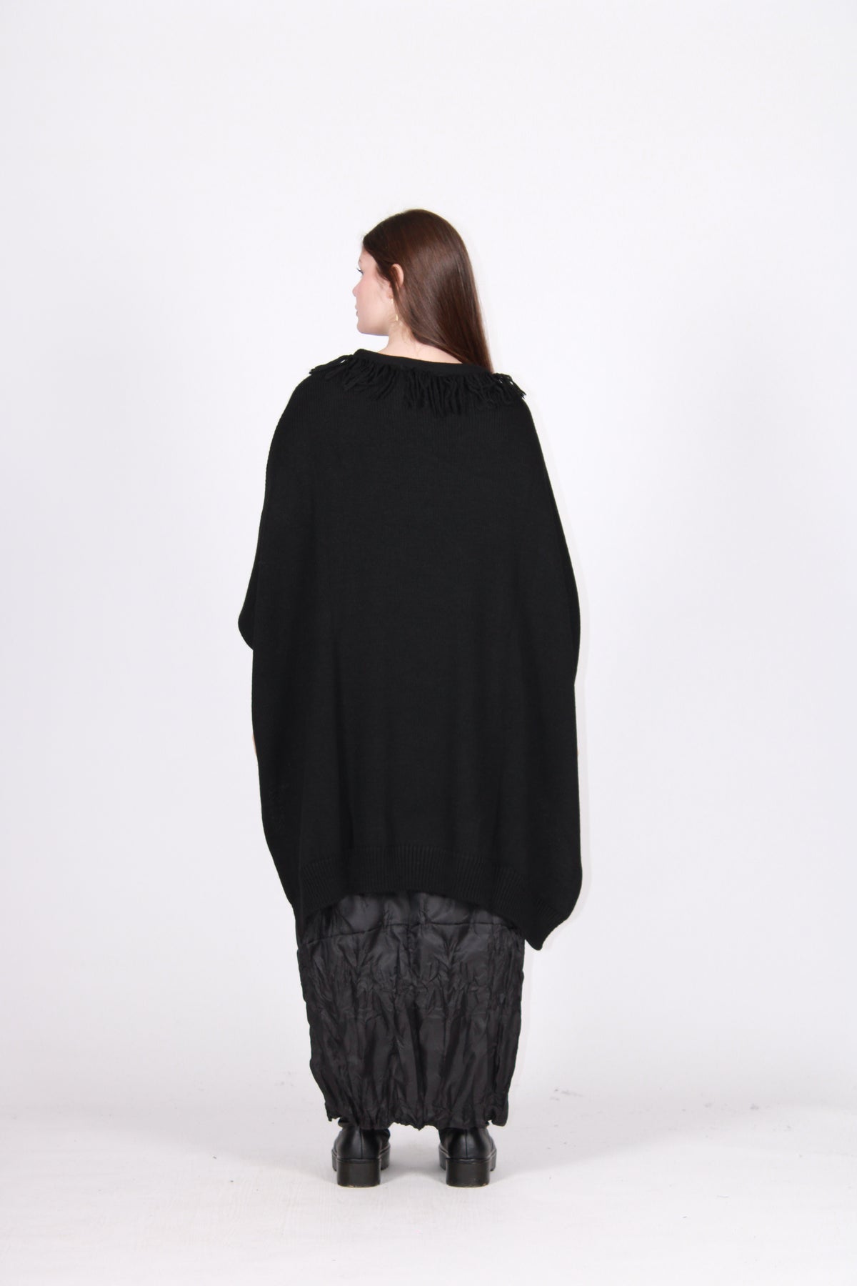 Abito poncho nero