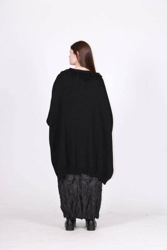 Abito poncho nero