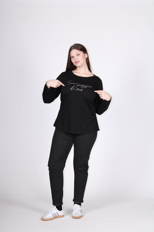 T-shirt pazza nero