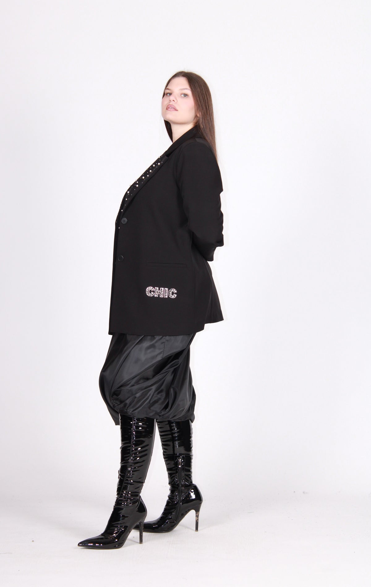 Giacca perle nero