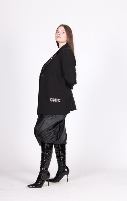 Giacca perle nero