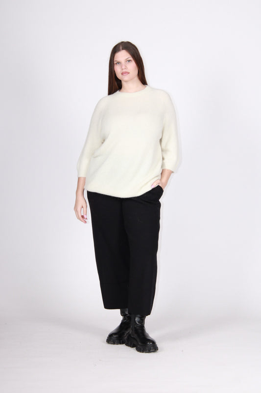 Maglia paillettes naturale