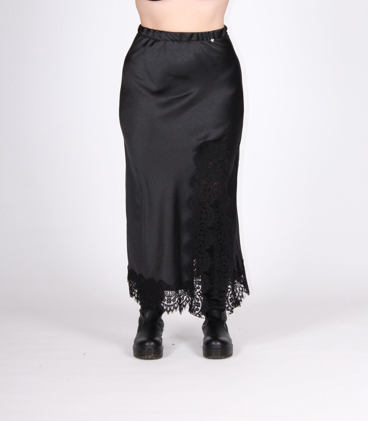 Gonna spacco pizzo nero