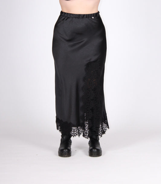 Gonna spacco pizzo nero