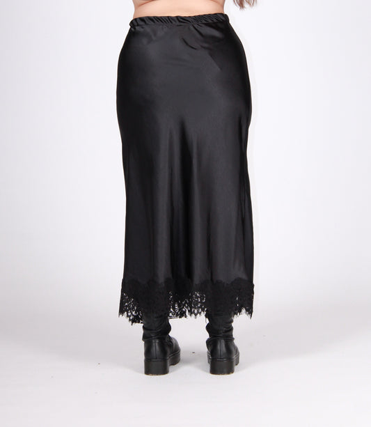 Gonna spacco pizzo nero