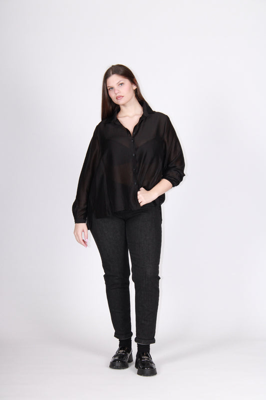 Camicia velo nero