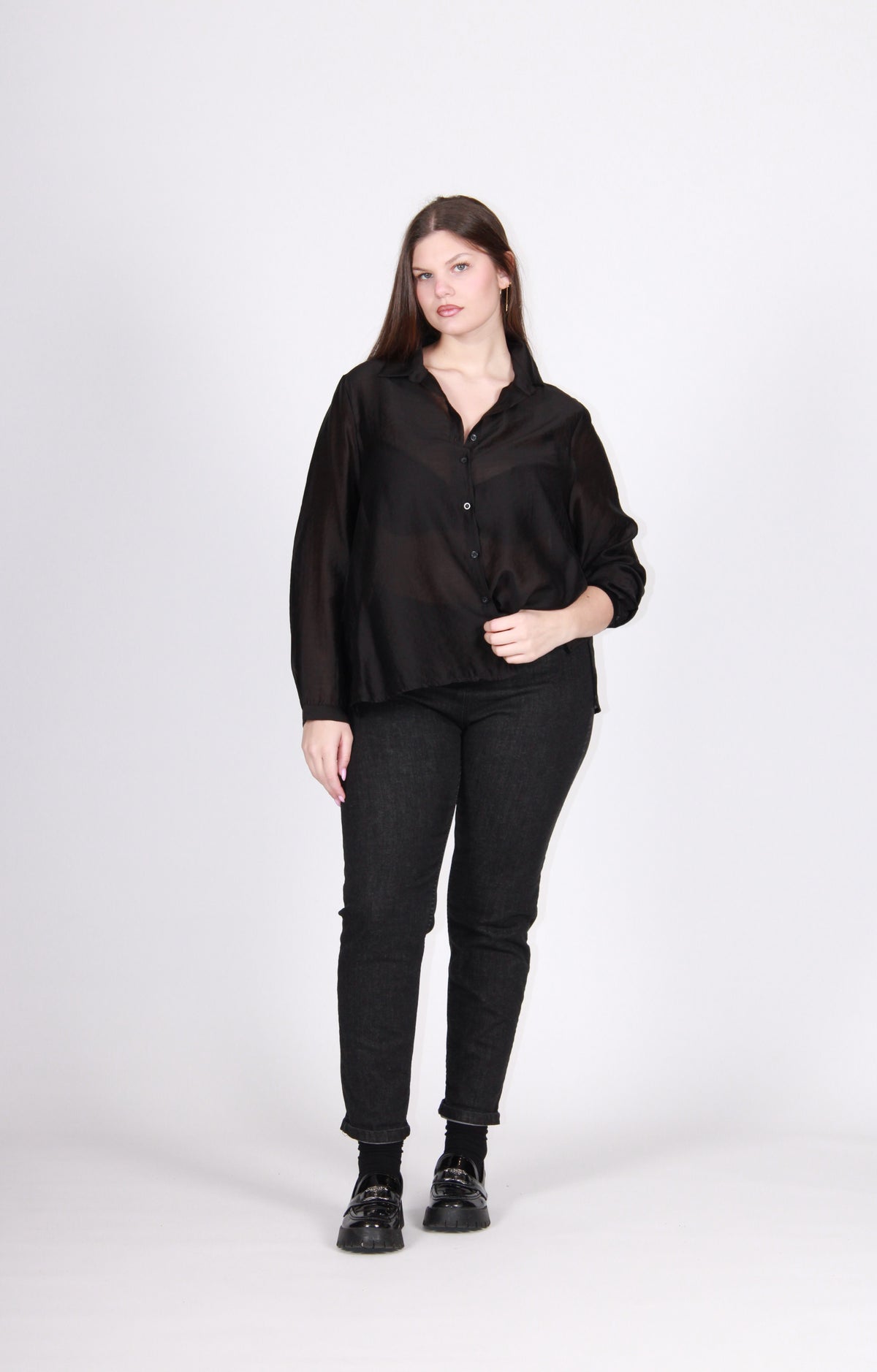 Camicia velo nero