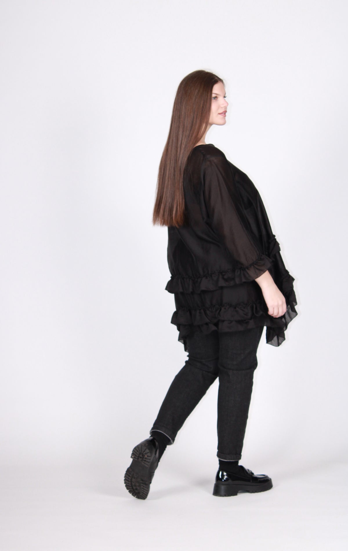 Casacca frappe nero