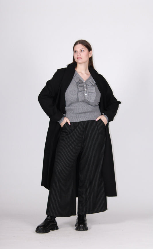 Cappotto tasconi nero
