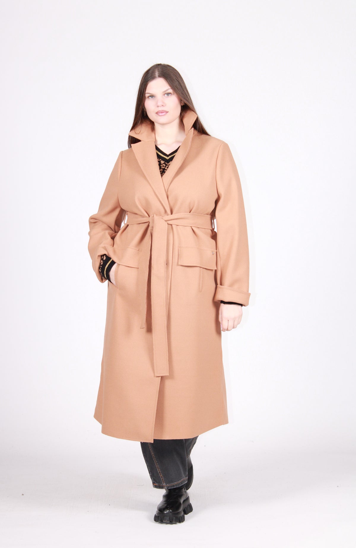 Cappotto uomo cammello
