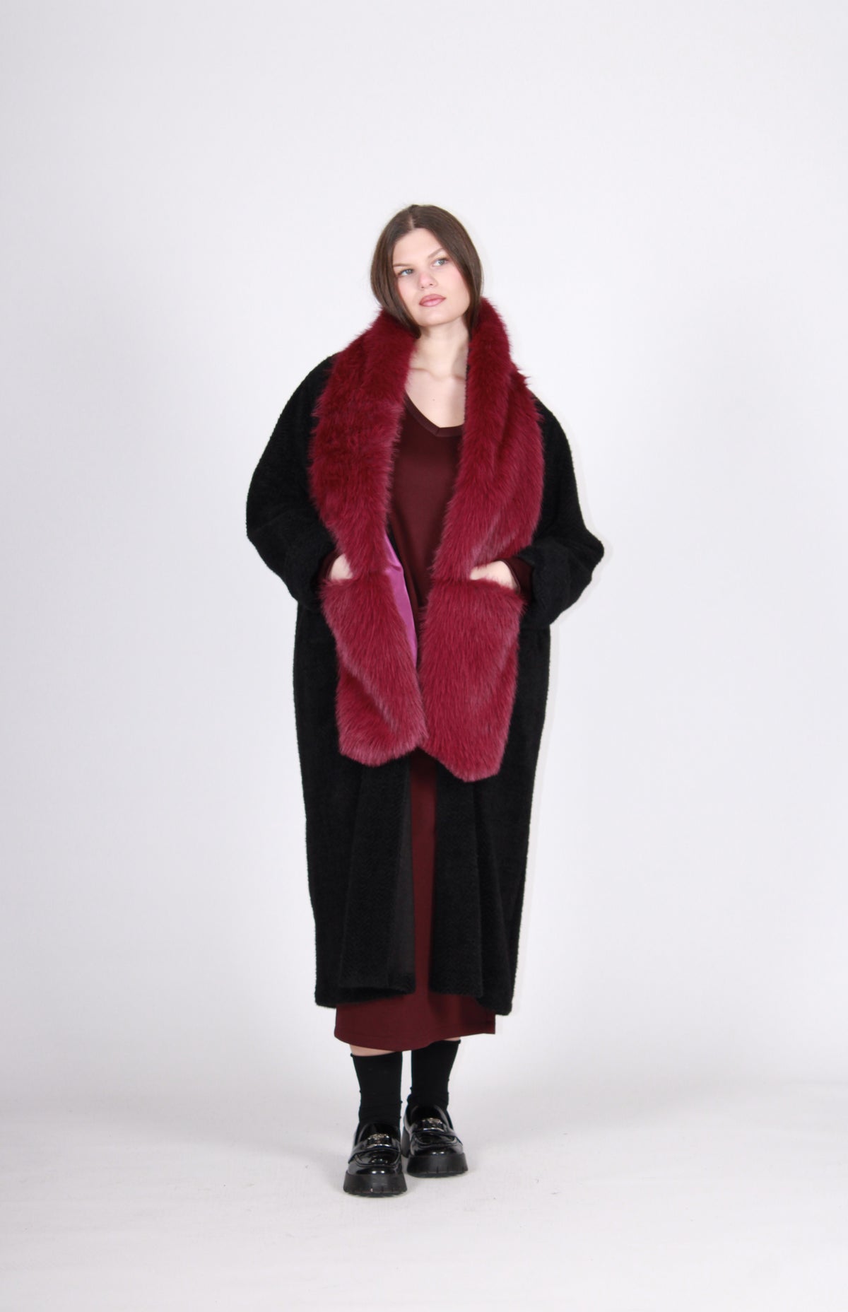 Cardigan ciniglia nero