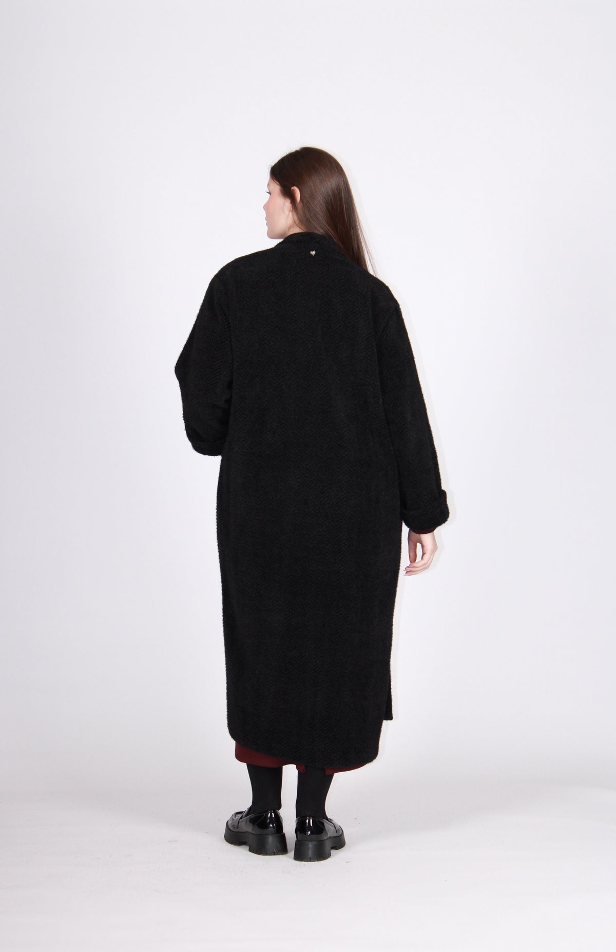Cardigan ciniglia nero