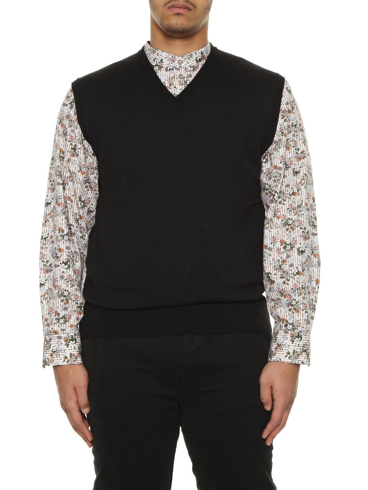 Gilet m.lana blu