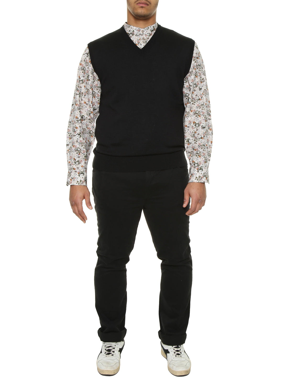 Gilet m.lana blu