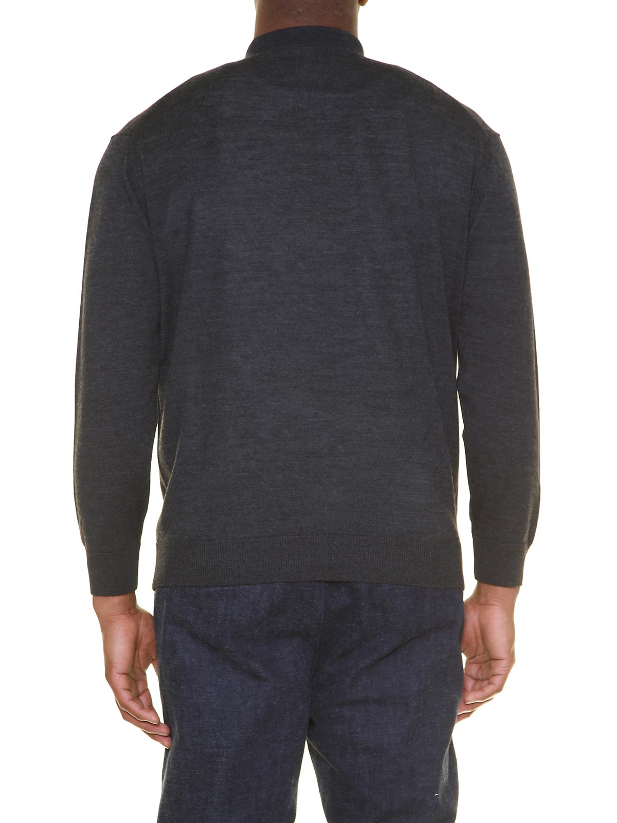 Polo bottoni m.lana denim