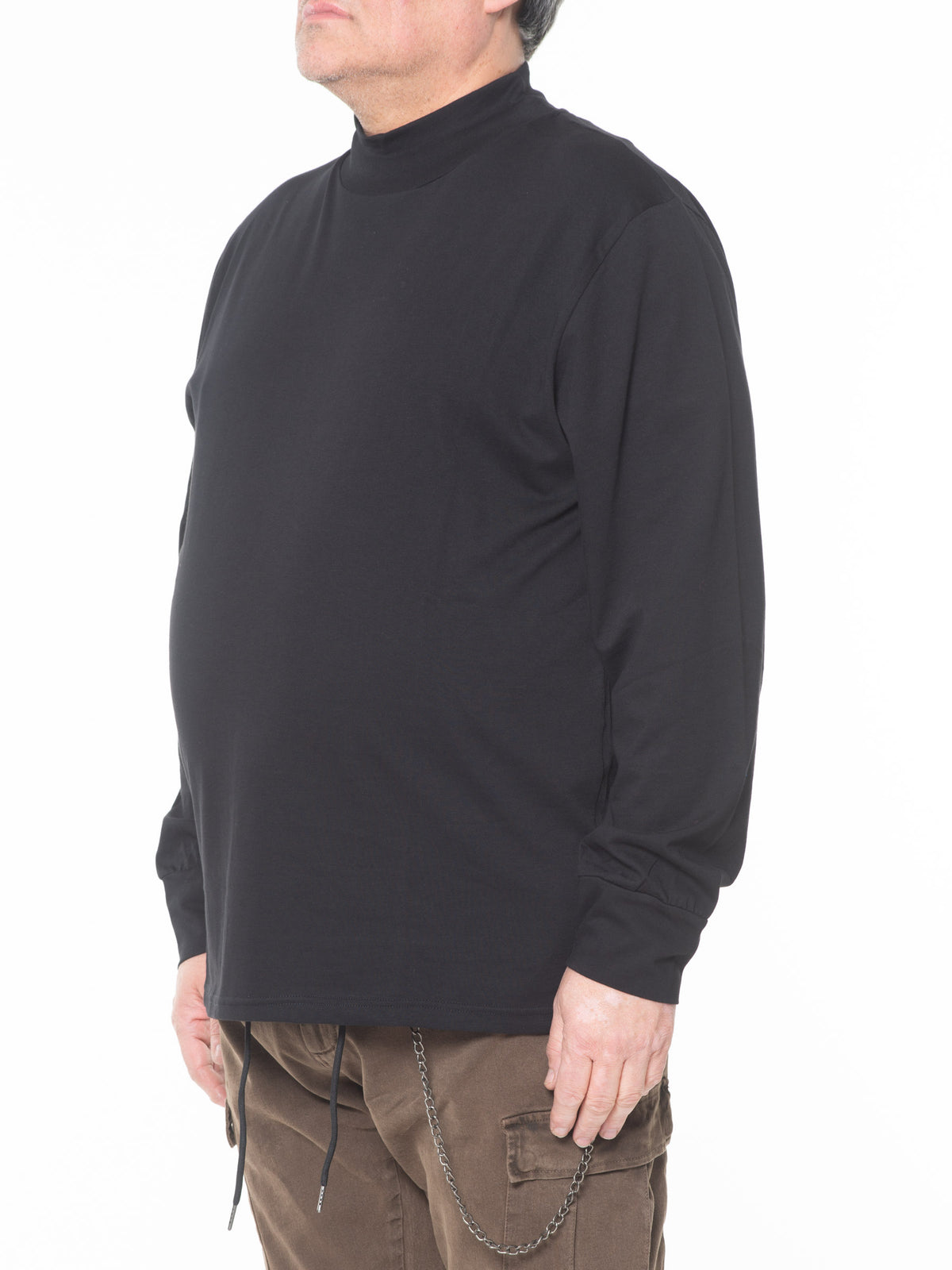 T-shirt lupetto nero