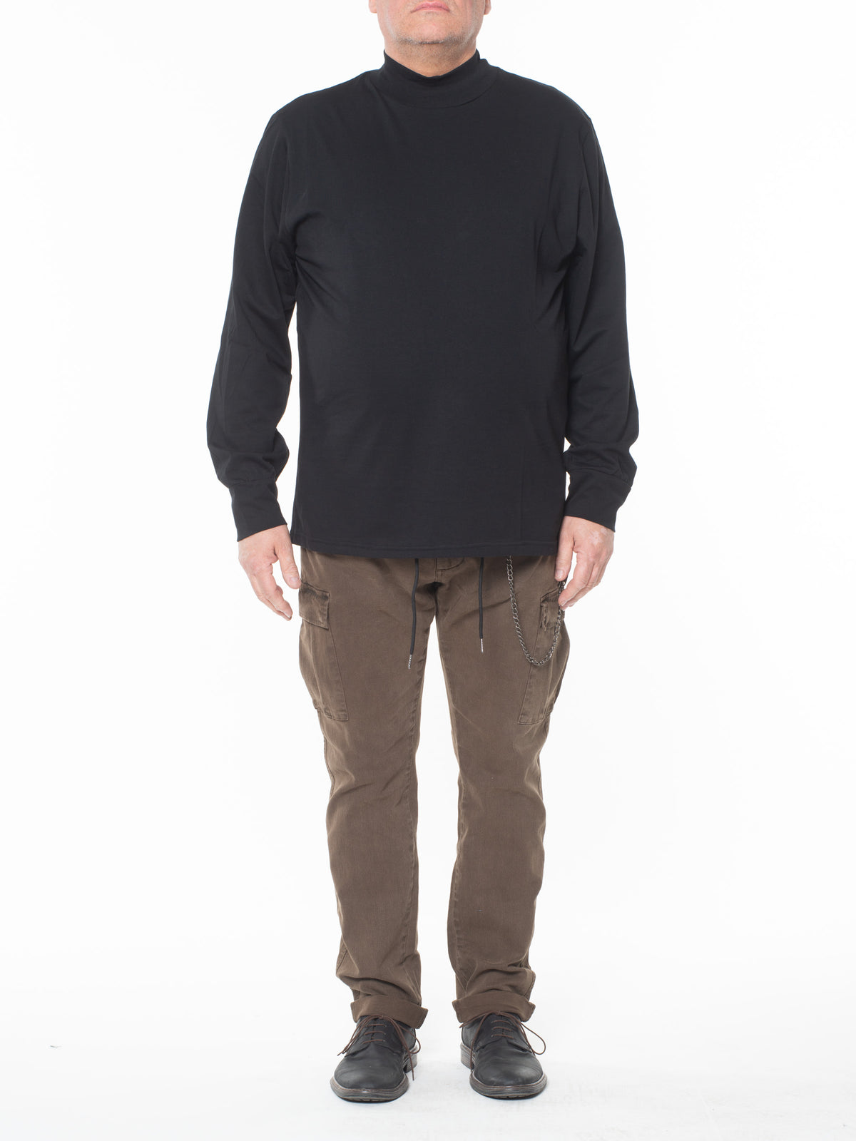 T-shirt lupetto nero