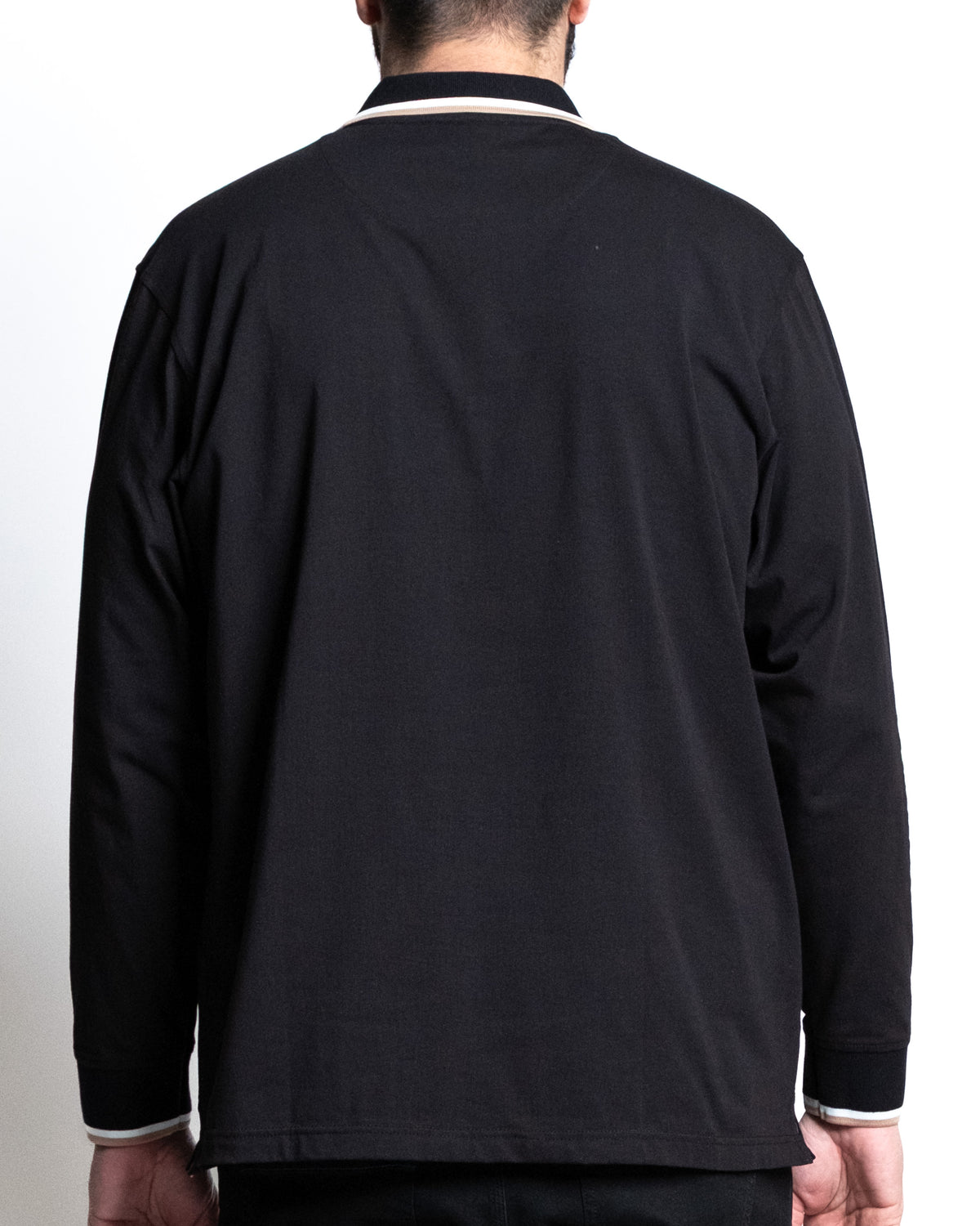 Polo zip nero