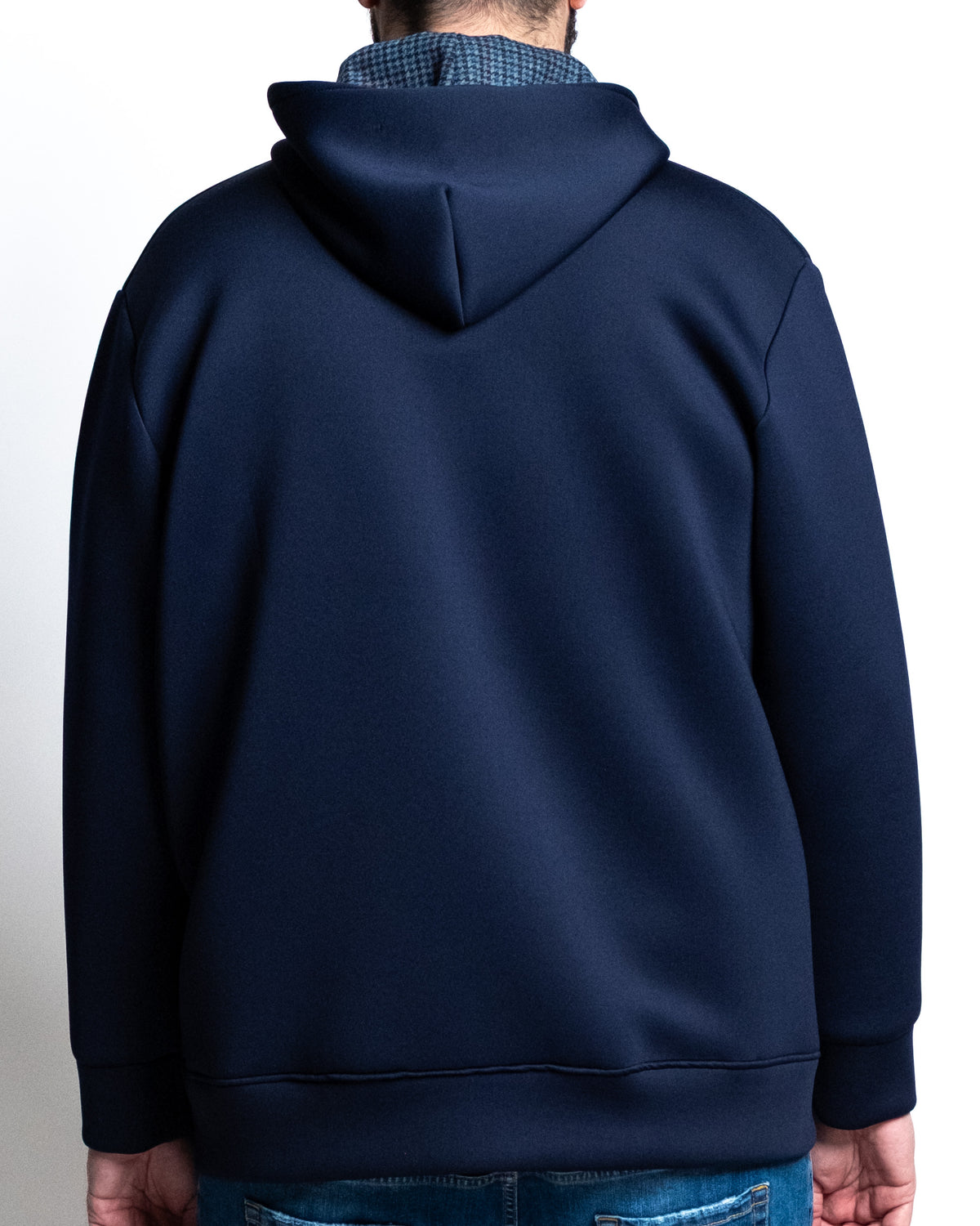 Giacca zip scuba blu
