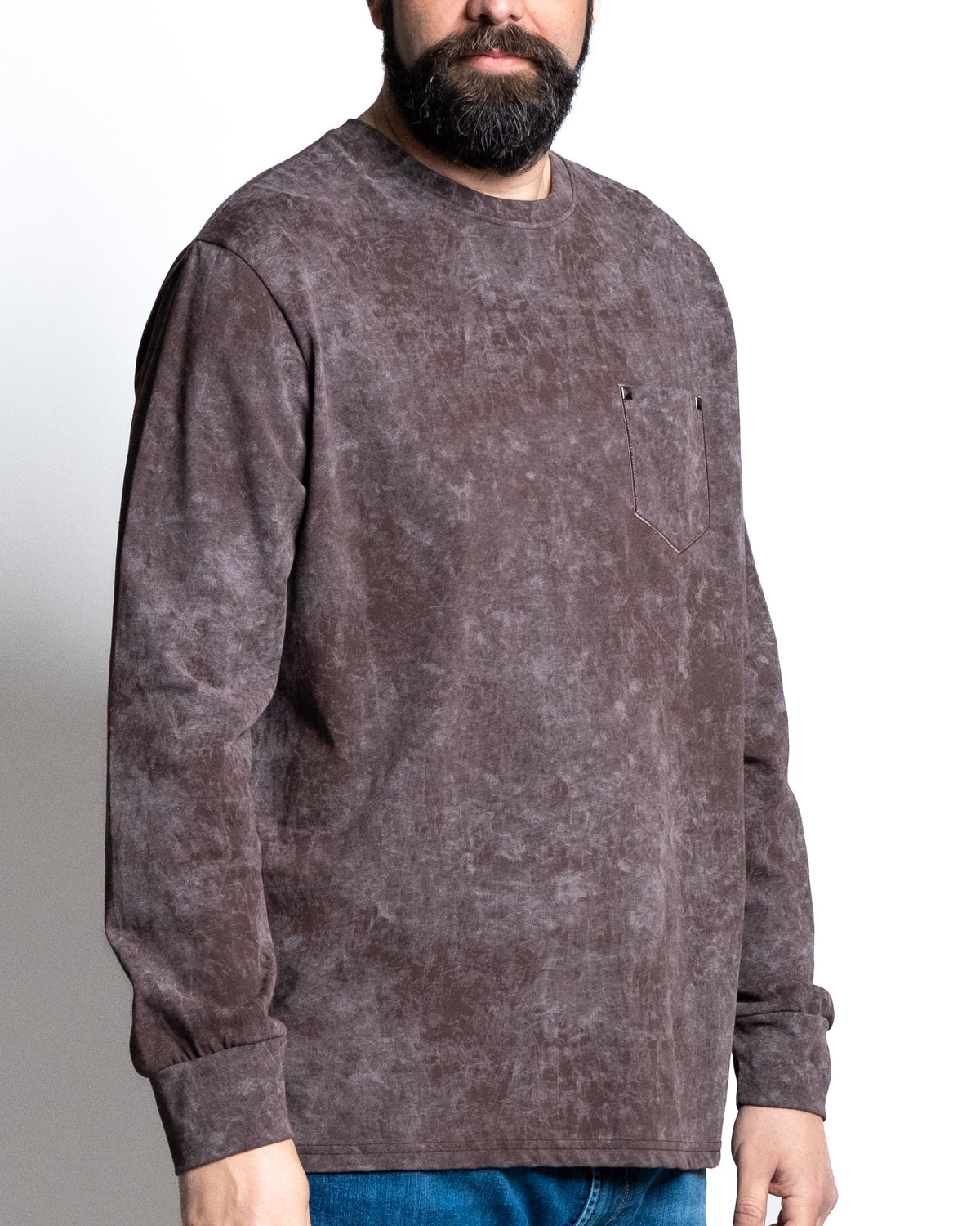 T-shirt marmorizzata moro