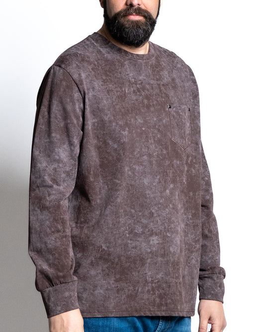 T-shirt marmorizzata moro